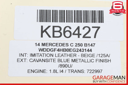 08-14 Mercedes W204 C350 C250 C300 Front Left Side Door Lock Latch Actuator