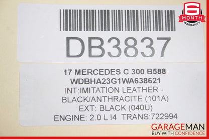 15-20 Mercedes W205 C300 Engine Radiator Cooling Fan Motor Assy A0999061000 OEM