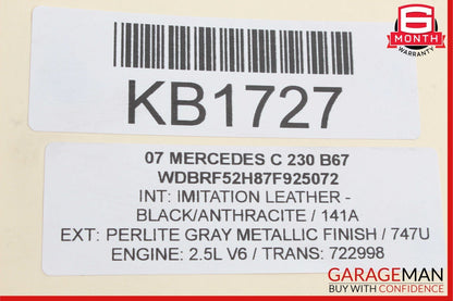 01-07 Mercedes W203 C230 C280 Rear Left Driver Side Door Lock Latch Actuator OEM