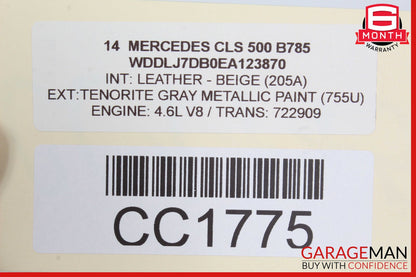 12-18 Mercedes W218 CLS550 Front Left Side Exterior Door Shell OEM