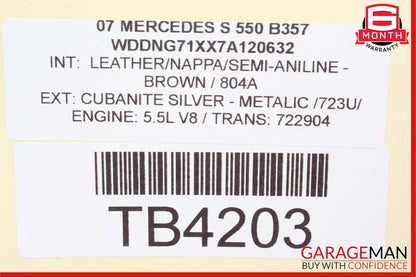 07-09 Mercedes W221 S550 Dash Board Dashboard Center Bezel Trim Cover Panel OEM