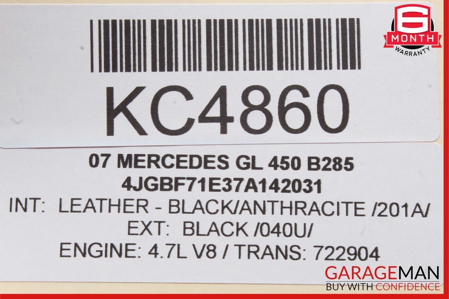 06-13 Mercedes X164 GL450 ML550 Front Right Side Window Regulator Motor OEM
