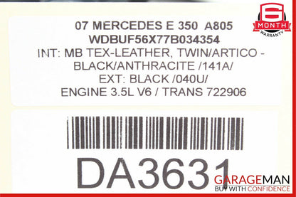 03-09 Mercedes W211 E350 E63 AMG Rear Left Driver Side Door Control Module Unit