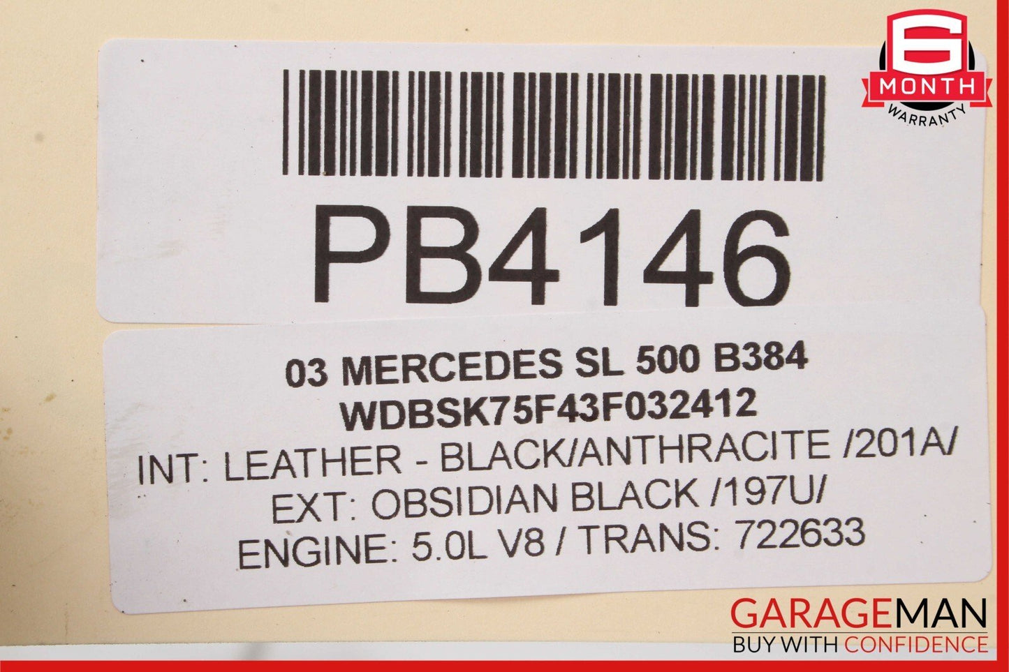 03-06 Mercedes R230 SL500 Cooling Radiator A/C Condenser Oil Cooler OEM