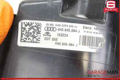 15-18 Audi A8 S8 Rear Right Passenger Side Inner Tail Light Lamp 4H0945094J OEM