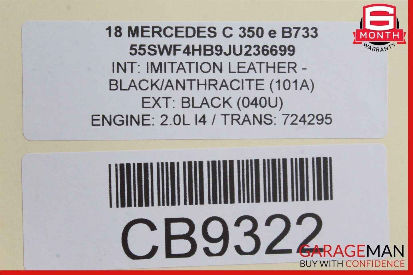 15-18 Mercedes W205 C350e C300 Center Console Trim Bezel OEM