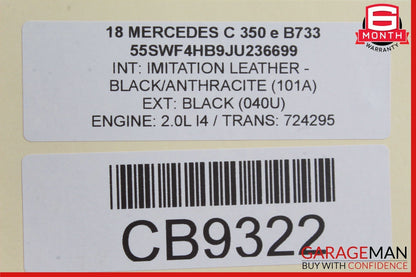 15-18 Mercedes W205 C350e C300 Center Console Trim Bezel OEM