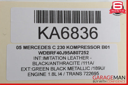01-07 Mercedes W203 C230 C240 Front Left Driver Side Exterior Door Handle OEM
