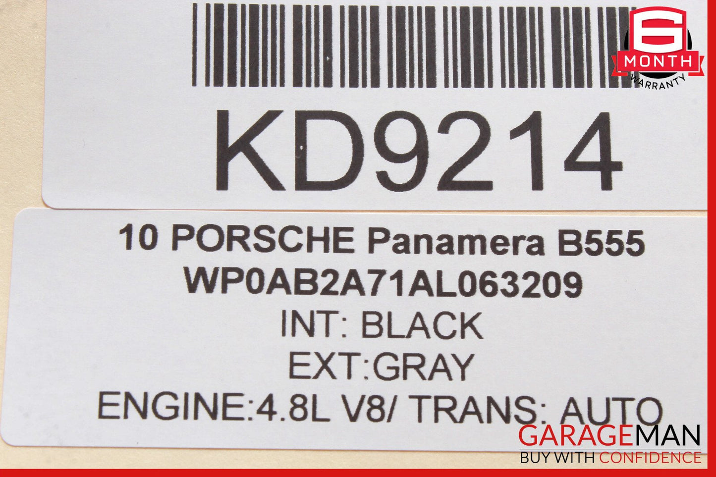 10-15 Porsche Panamera 970 Front Left Driver Side Sunvisor Sun Visor Shade OEM