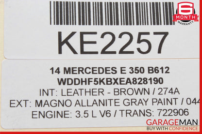 08-18 Mercedes W212 E350 C300 CLS550 Rear Right Side Door Control Module OEM