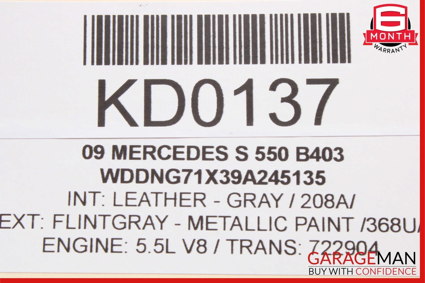 07-09 Mercedes W221 S550 CL550 Parking Back Up Reverse Distance Control Module