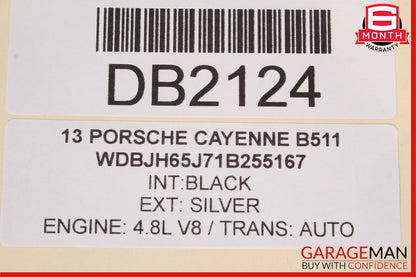 11-17 Porsche Cayenne 958 Rear Right Side Interior Door Panel Trim Cover Black