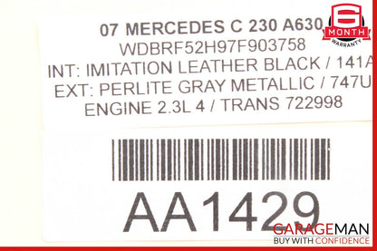 01-07 Mercedes W203 C230 C350 Rear Right Passenger Side Door Control Module Unit