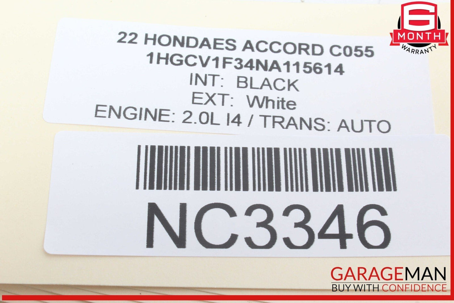 18-22 Honda Accord Engine Ignition Start Stop Switch Button w/ Trim Cover
