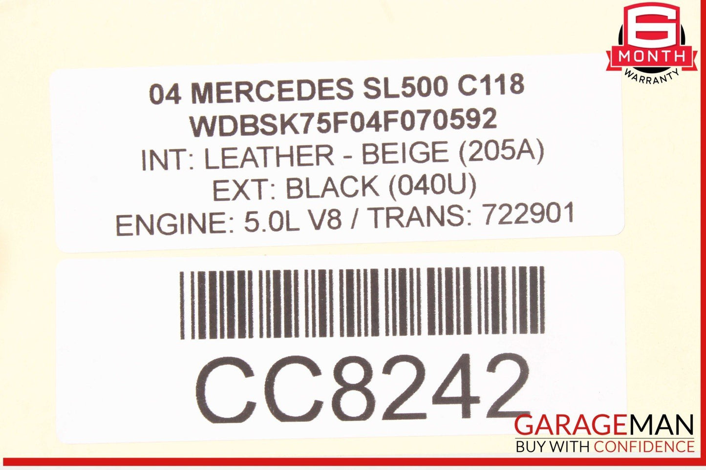 03-06 Mercedes R230 SL500 Power Steering Rack And Pinion 2304600800 OEM