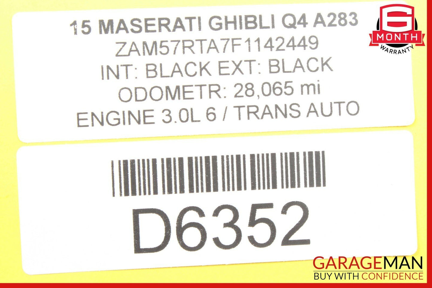 14-17 Maserati Ghibli Front Left Driver Side Exterior Door Handle Assembly OEM