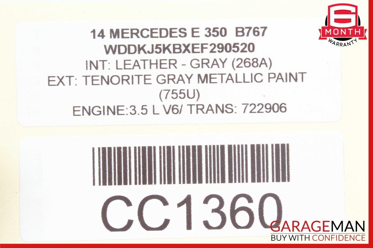 10-17 Mercedes W207 E350 Coupe Rear Right Door Window Regulator Frame w/o Motor