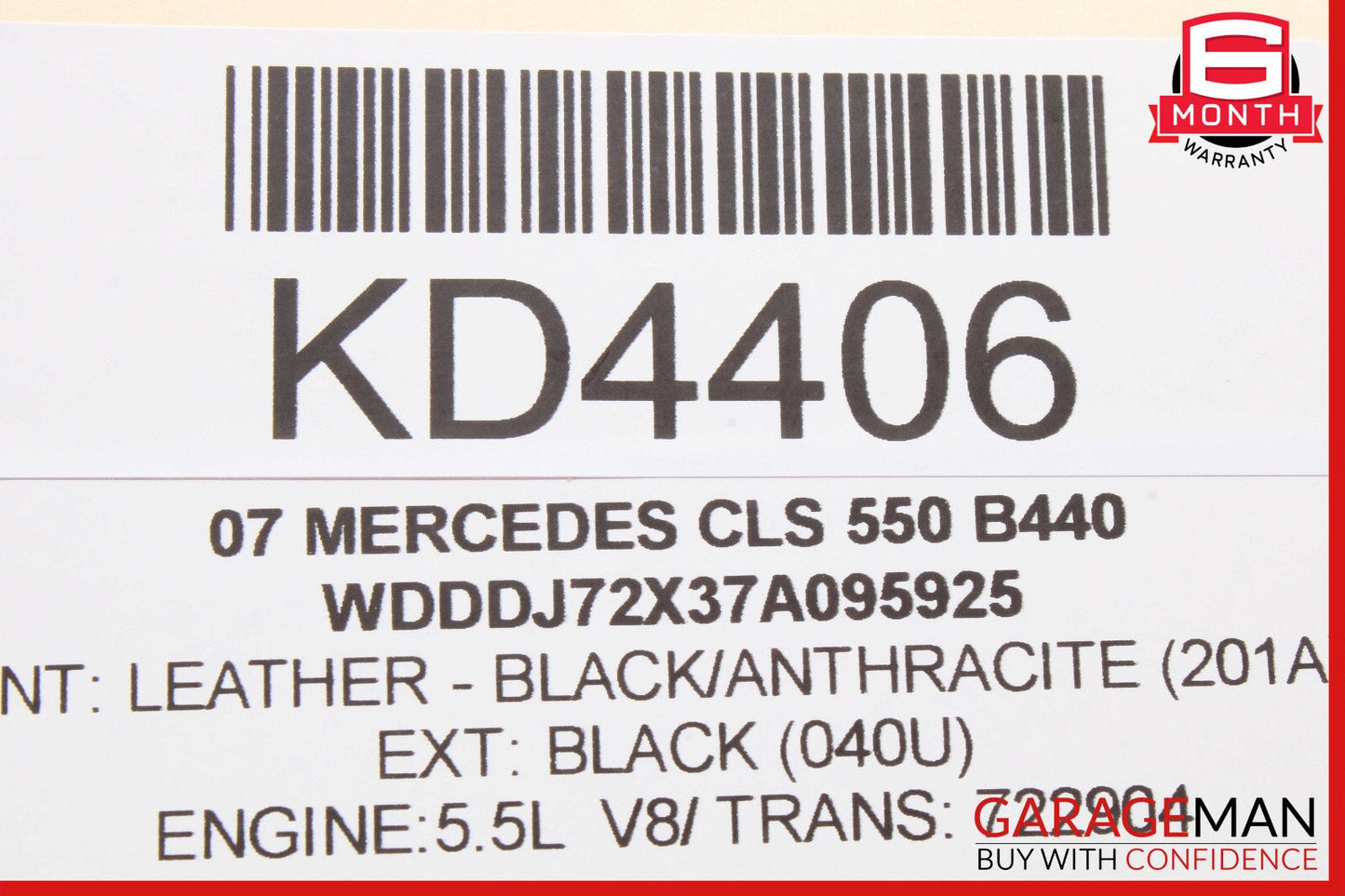 06-11 Mercedes W219 CLS550 Rear Left Door Window Regulator Motor Unit OEM
