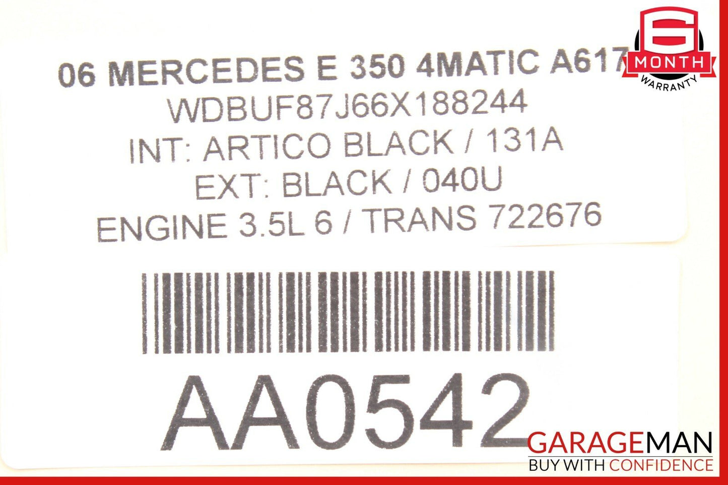 03-06 Mercedes W211 E350 E500 E55 AMG Rear Left Side Door Control Module Unit