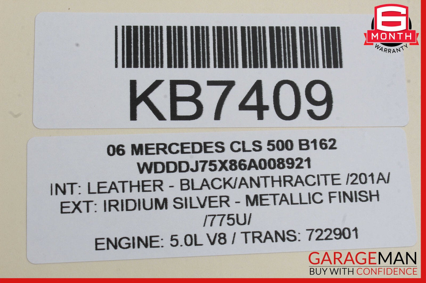 06-11 Mercedes W219 CLS500 CLS55 Front Right Side Window Regulator Motor OEM