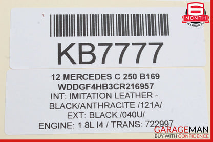 12-14 Mercedes W204 C250 C350 C300 Rear Fuse Relay Box Module OEM