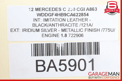 12-15 Mercedes W204 C250 SLK250 Engine Motor Brake Vacuum Pump 2712301665 OEM