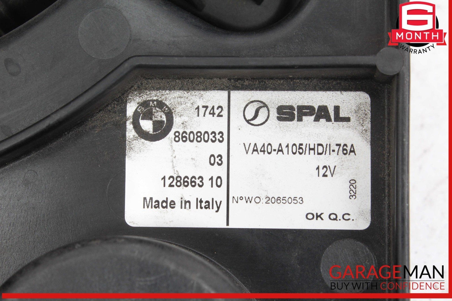 14-21 BMW i3 I01 Hybrid Aux Auxiliary Radiator Cooling Fan Motor 8608033 OEM