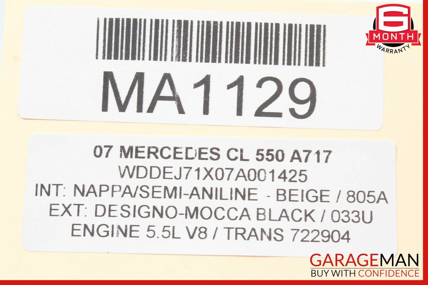07-14 Mercedes W216 CL550 CL63 AMG Front Left Driver Seat Control Module OEM