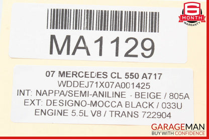 07-14 Mercedes W216 CL550 CL63 AMG Front Left Driver Seat Control Module OEM