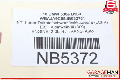 17-20 BMW 530E Charge Socket w/ High Voltage Electric Charging Cable 9381121 OEM