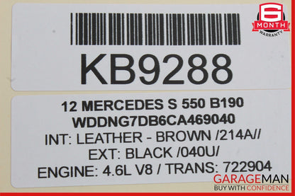 10-13 Mercedes W221 S400 S63 AMG Front Hood Radiator Grill Grille Trim Cover OEM