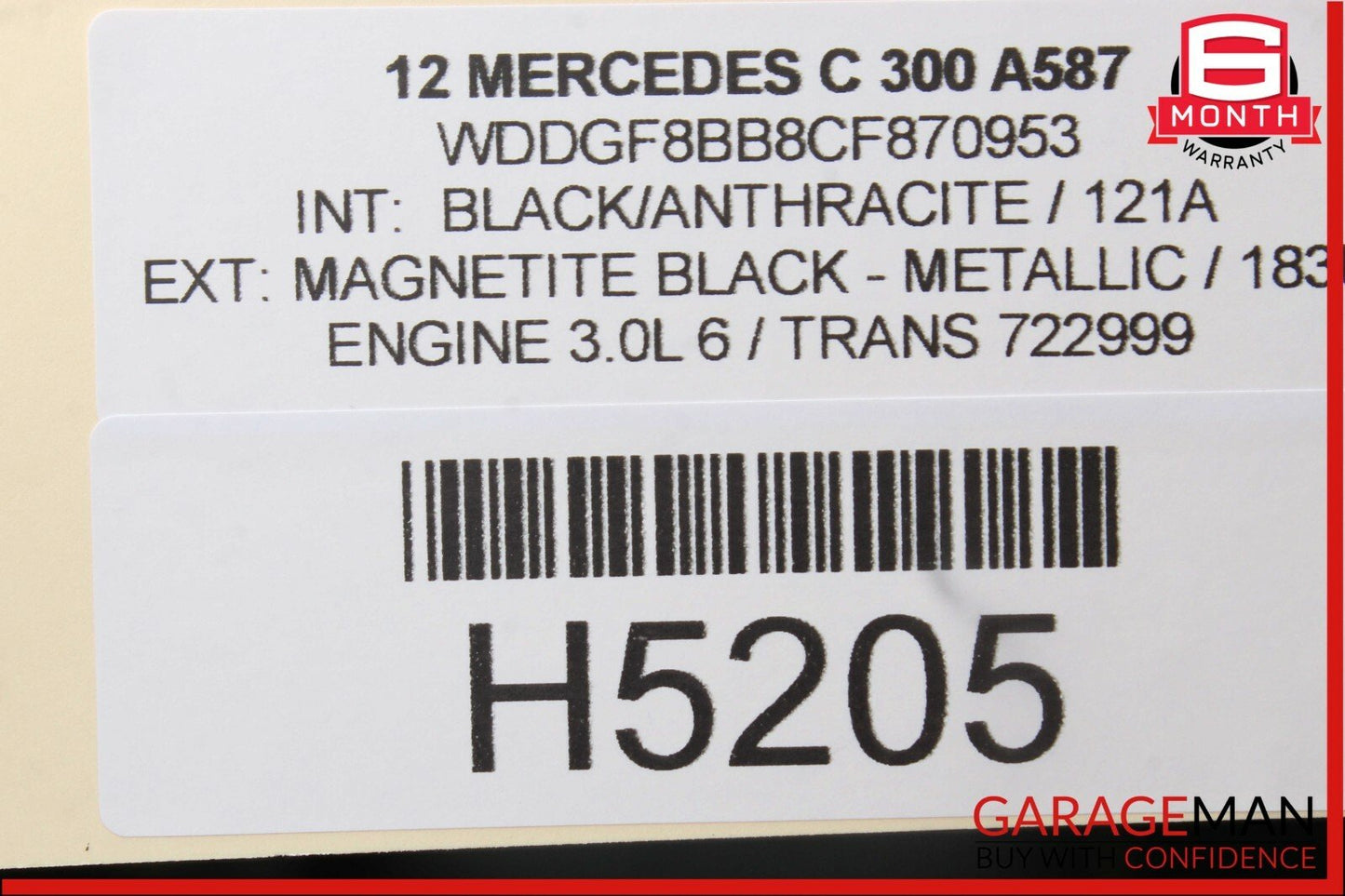 08-14 Mercedes W204 C300 Front Left Exterior Door Handle w/ Door Actuator OEM