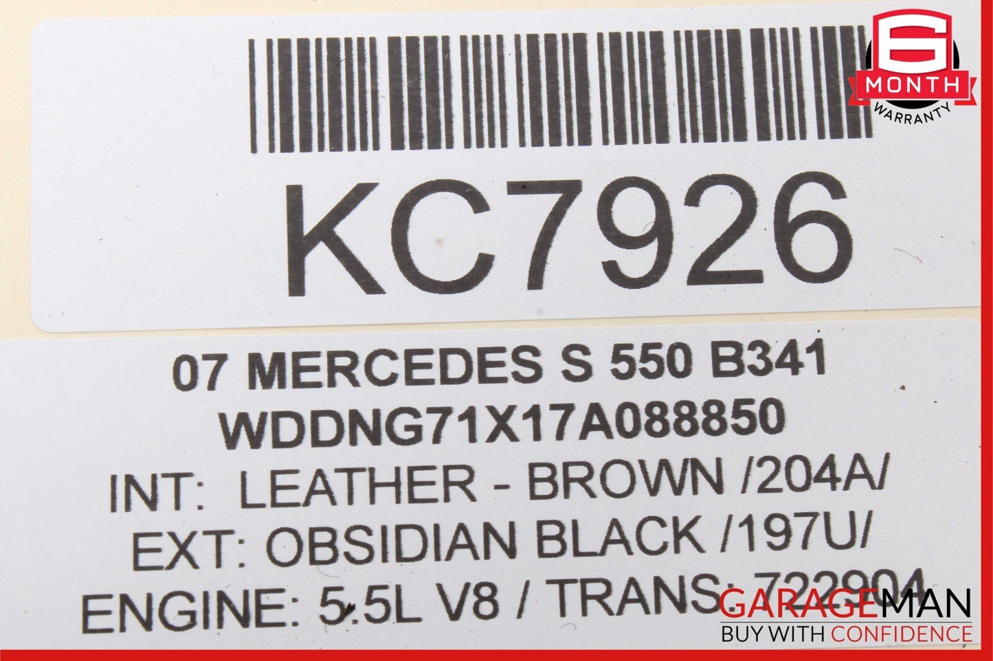 07-13 Mercedes W221 S550 S350 Rear Left Door Lock Latch Actuator Keyless Go