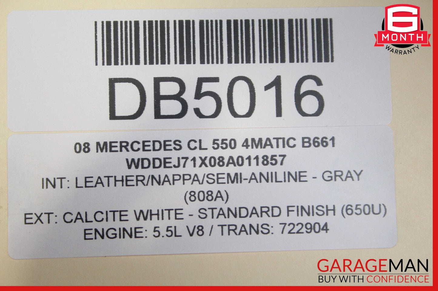 07-10 Mercedes W216 CL550 CL600 CL65 Hood Bonnet Cover Panel Assembly OEM
