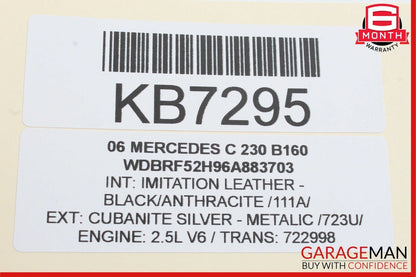 05-07 Mercedes W203 C230 C280 Front Left Exterior Door Handle Cubanite Silver