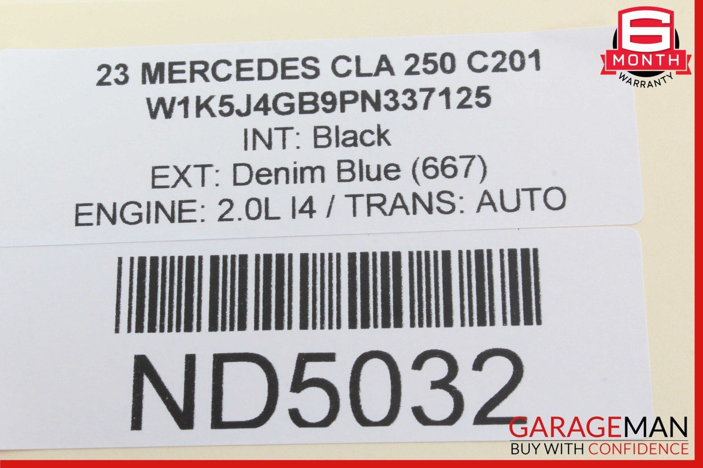 20-23 Mercedes W118 CLA250 Front Right Passenger Side Seat Belt Seatbelt Black