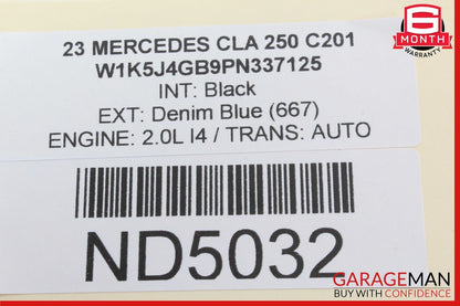 20-23 Mercedes W118 CLA250 Front Right Passenger Side Seat Belt Seatbelt Black