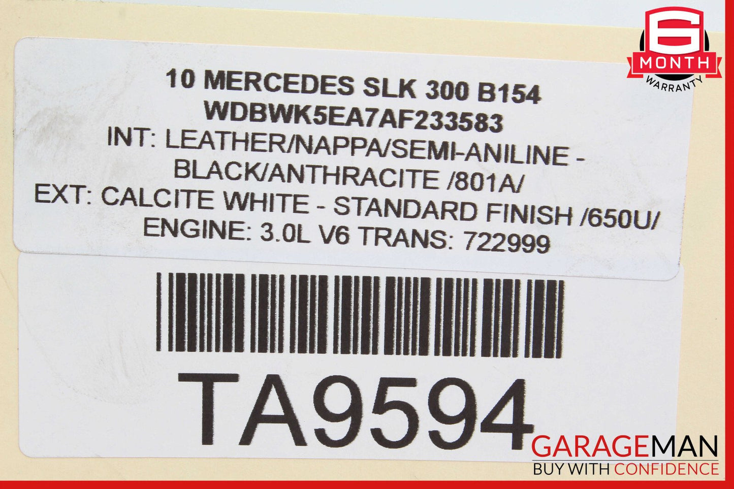 05-11 Mercedes R171 SLK300 SLK350 Front Right Lower Control Arm OEM
