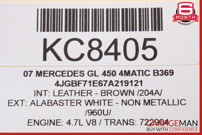 07-13 Mercedes X164 GL450 4MATIC TPMS Tire Pressure Control 1645403762 OEM