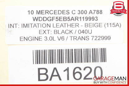 08-11 Mercedes W204 C300 Left Side Engine Exhaust Camshaft Cam Shaft