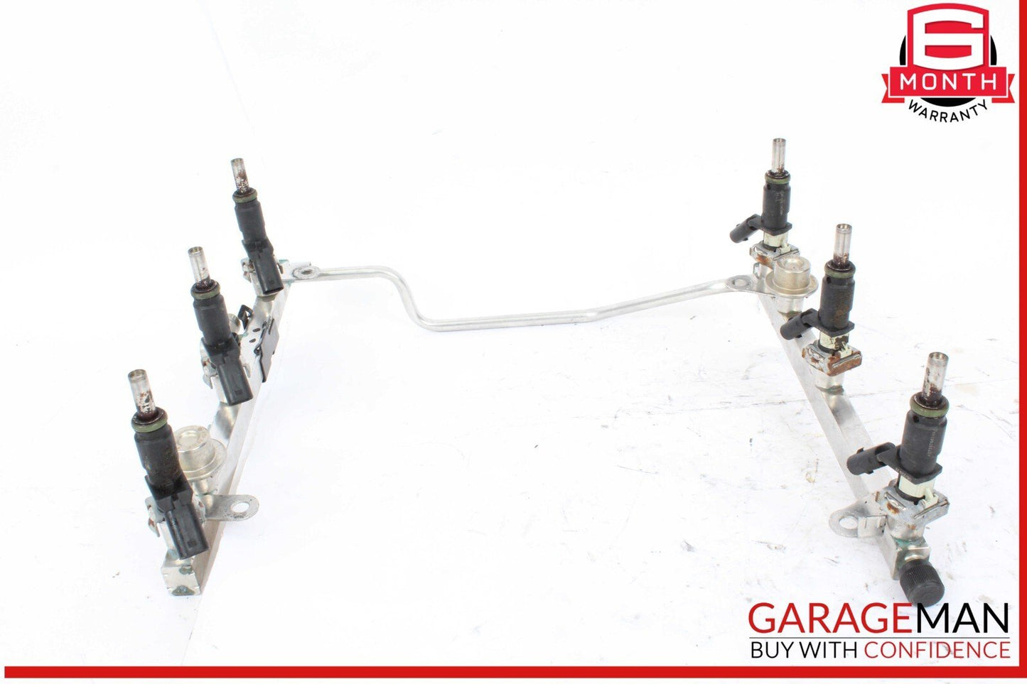 05-12 Mercedes X204 GLK350 Fuel Injector Rail w/ Fuel Injectors OEM