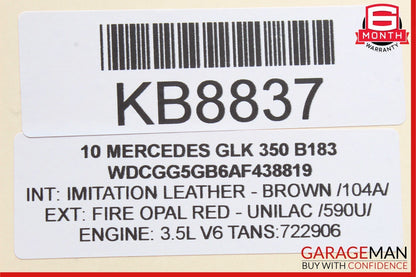 08-12 Mercedes X204 GLK350 C250 Front Left Driver Side Exterior Door Handle OEM
