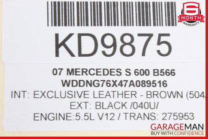 07-14 Mercedes W221 S550 S600 Front Right Keyless Go Door Lock Latch Actuator