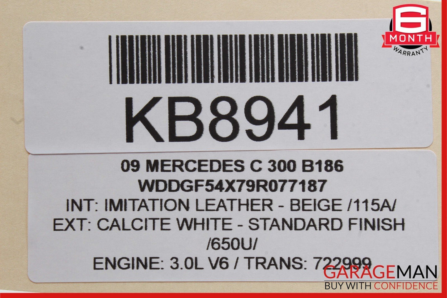 08-15 Mercedes W204 C300 GLK350 Front / Rear Right Side Exterior Door Handle OEM