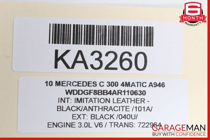 08-14 Mercedes W204 C350 C300 C63 AMG Interior Top Upper Rear View Mirror Black