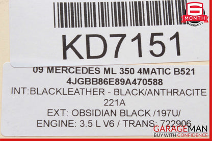 06-13 Mercedes X164 GL450 ML350 GL550 Front Left Side Door Control Module Unit