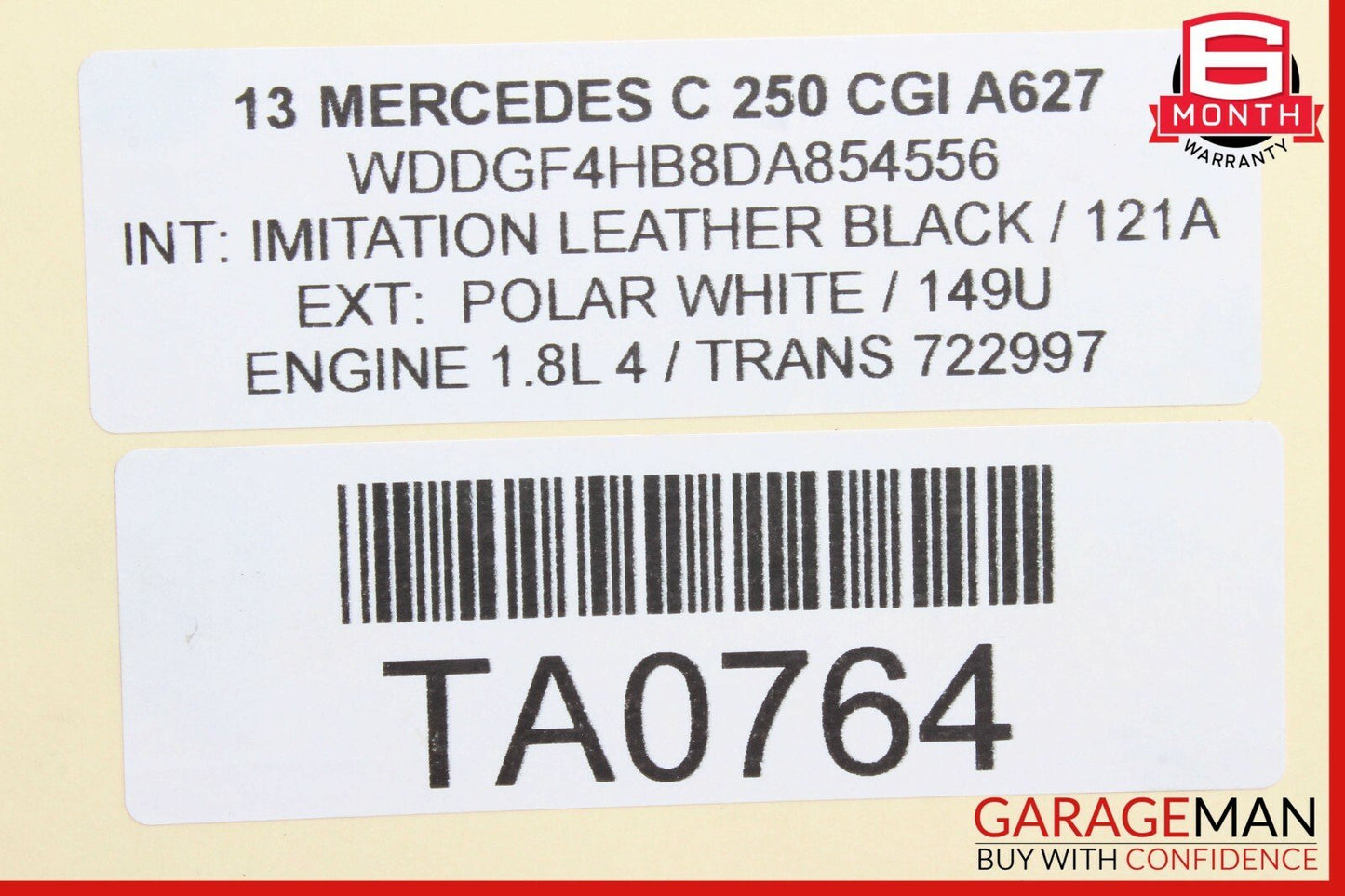 12-14 Mercedes W204 C250 1.8L Fuel Gas Pump Level Sensor Sending Unit Assembly