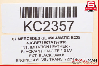 06-12 Mercedes GL550 ML550 GL450 Hazard Light Switch Control Panel Module Unit