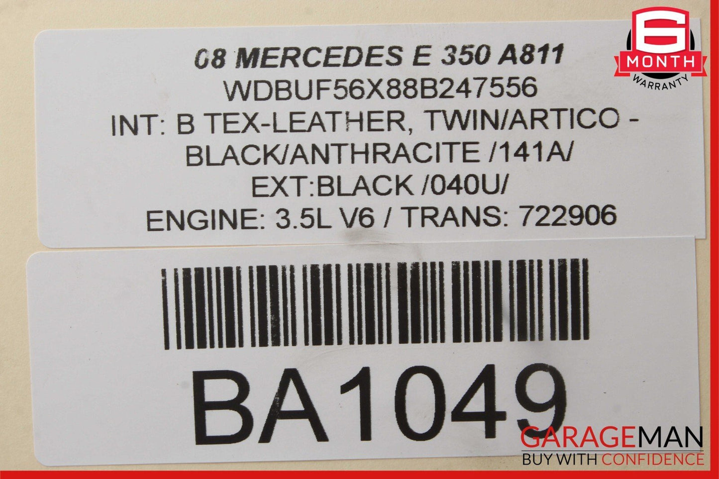 06-11 Mercedes W211 E350 Rear Right Door Control Module 2118703285 OEM