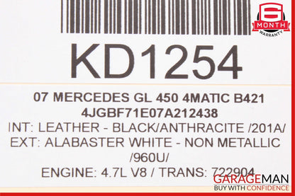 06-13 Mercedes X164 GL450 ML350 Rear Right Quarter Window Regulator Motor OEM